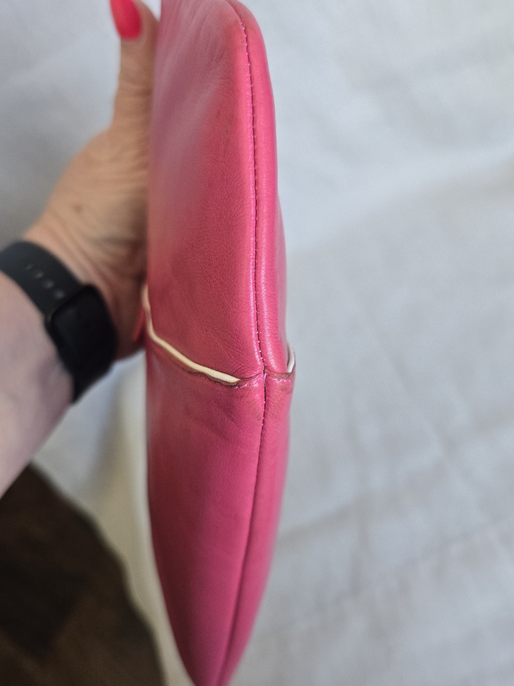 Vintage Charles Jourdan Leather Clutch Bag - Picture 3 of 7